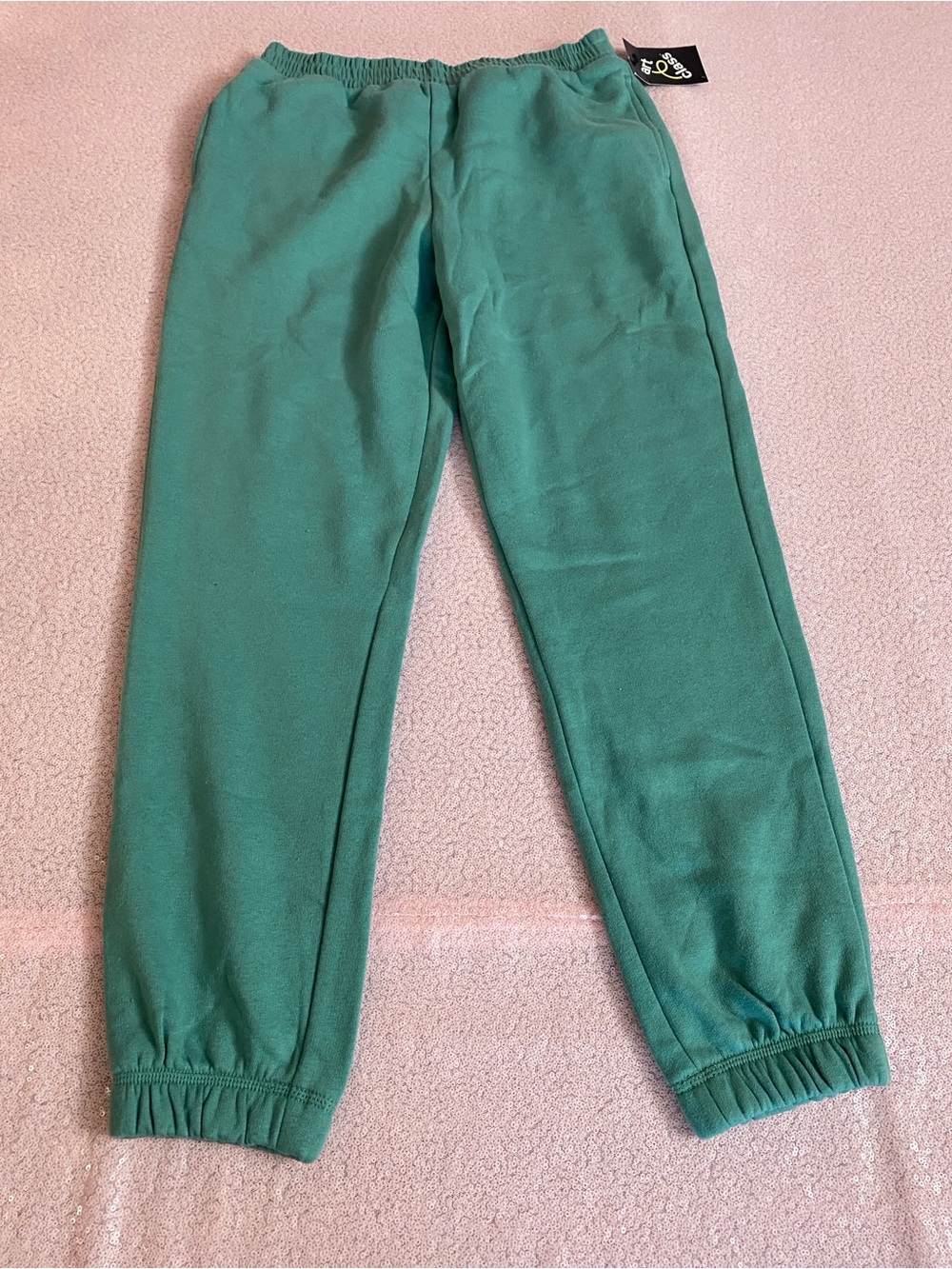 Kids green sweatpants size XL #1543